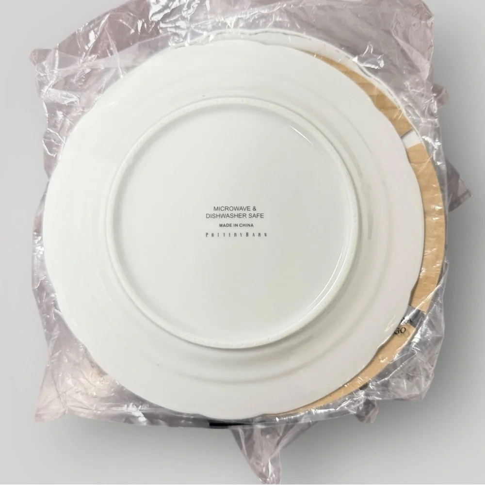 Pottery‎ Barn New Vintage Tree Appetizer Plates (set Of 4).